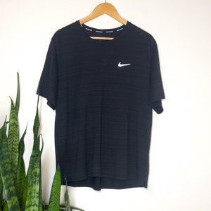 Nike Dri-FIT Miler Black T-Shirt - (CU5992-010) - Size L (Tall)
